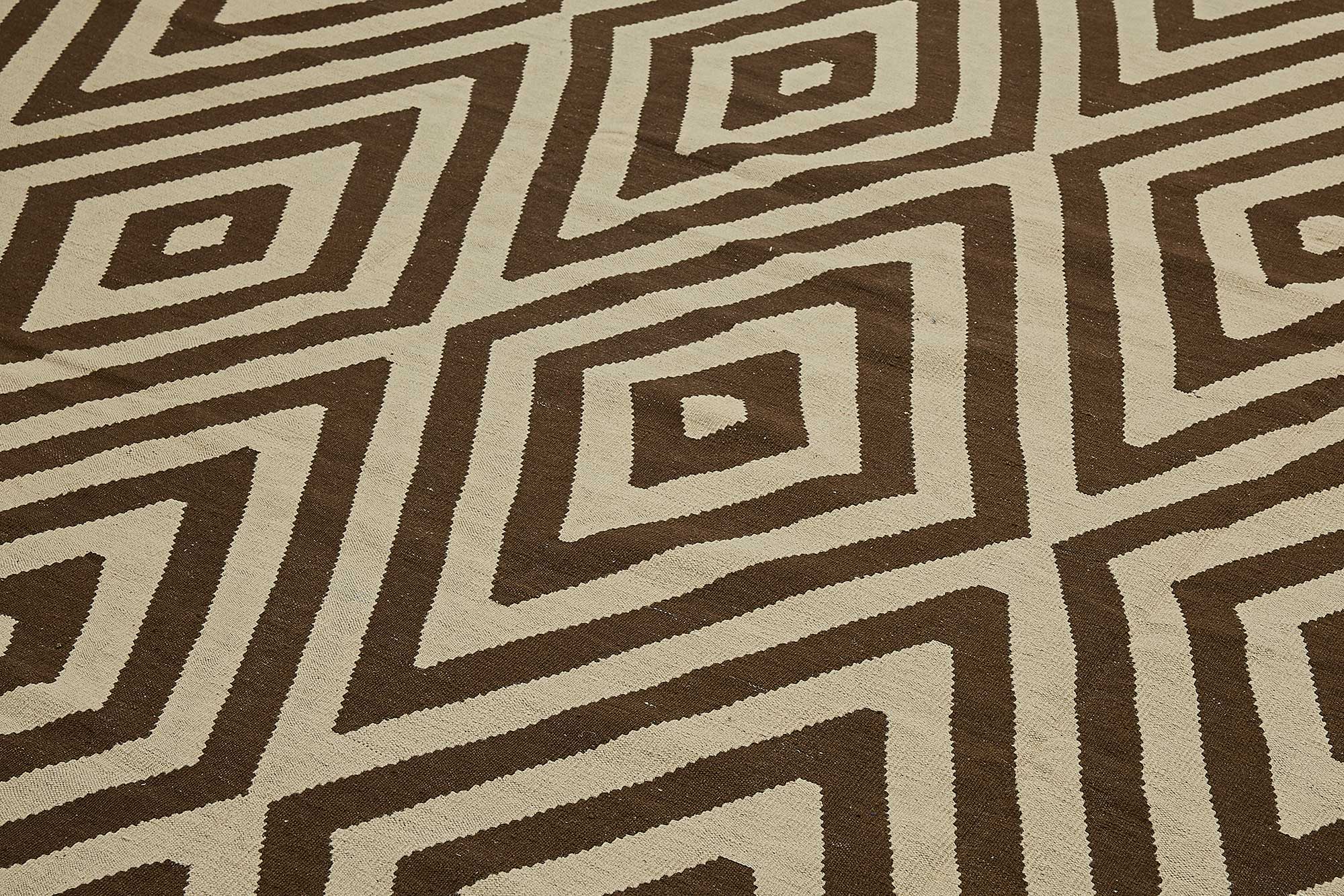 9x12 Contemporary Wool Kilim Rug - 51748
