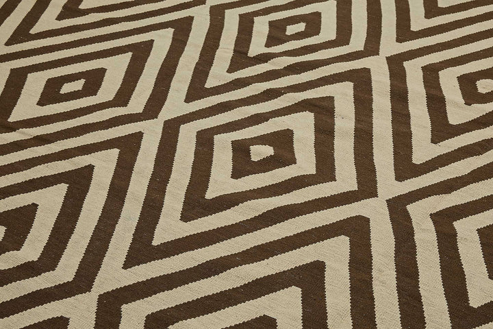 9x12 Contemporary Wool Kilim Rug - 51748