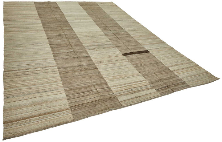 9x11 Contemporary Wool Kilim Rug - 51749