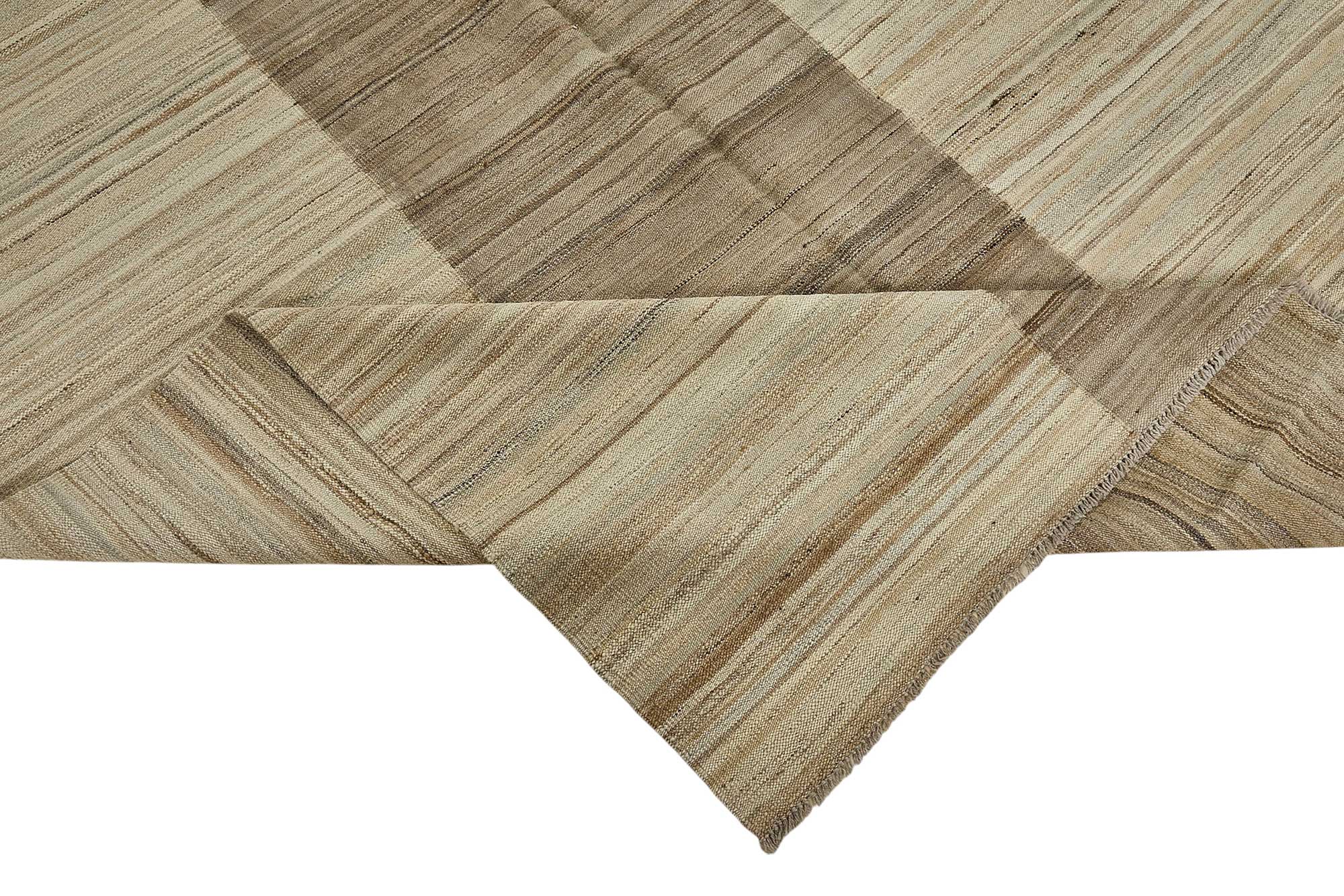 9x11 Contemporary Wool Kilim Rug - 51749