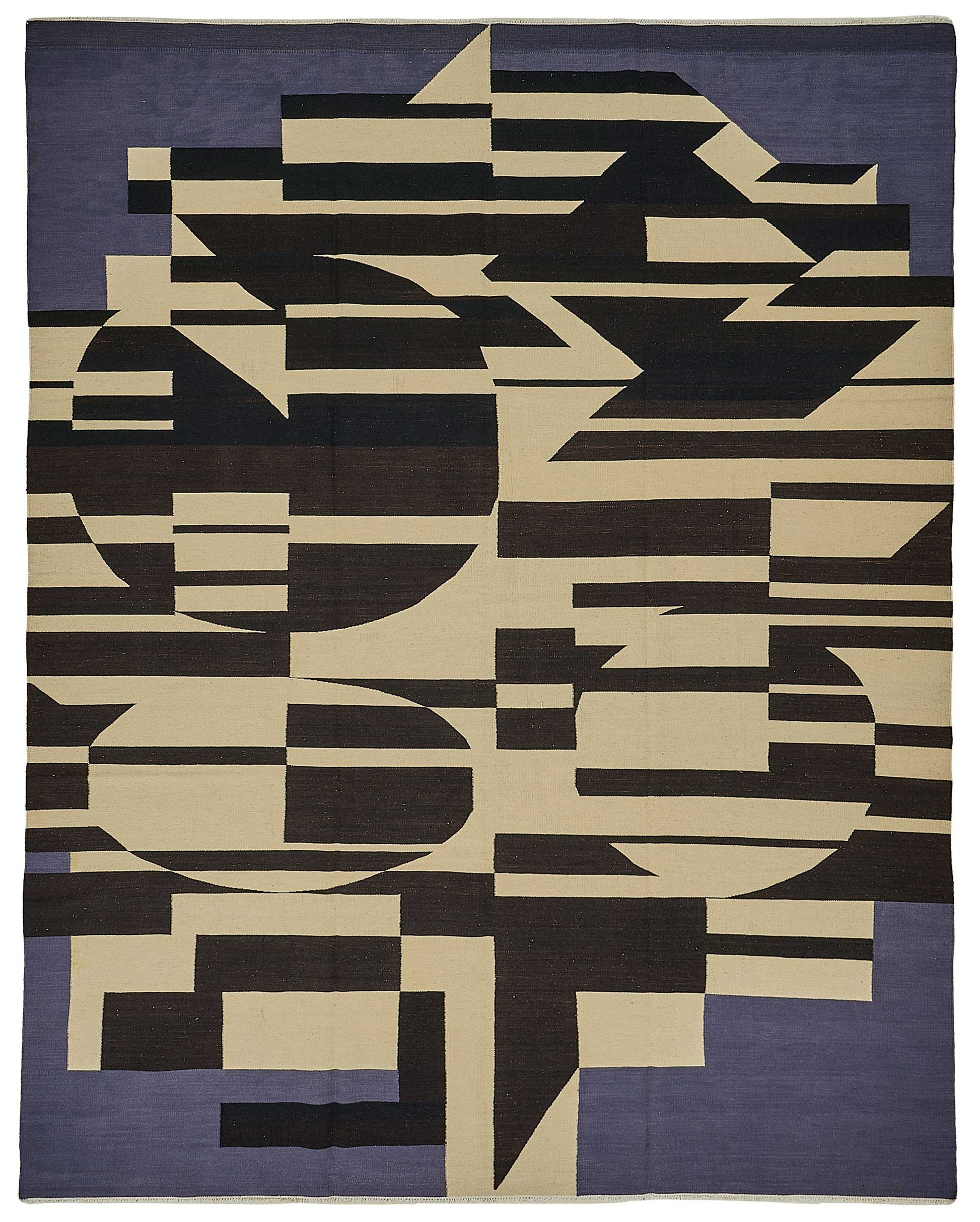 9x12 Contemporary Wool Kilim Rug - 51750