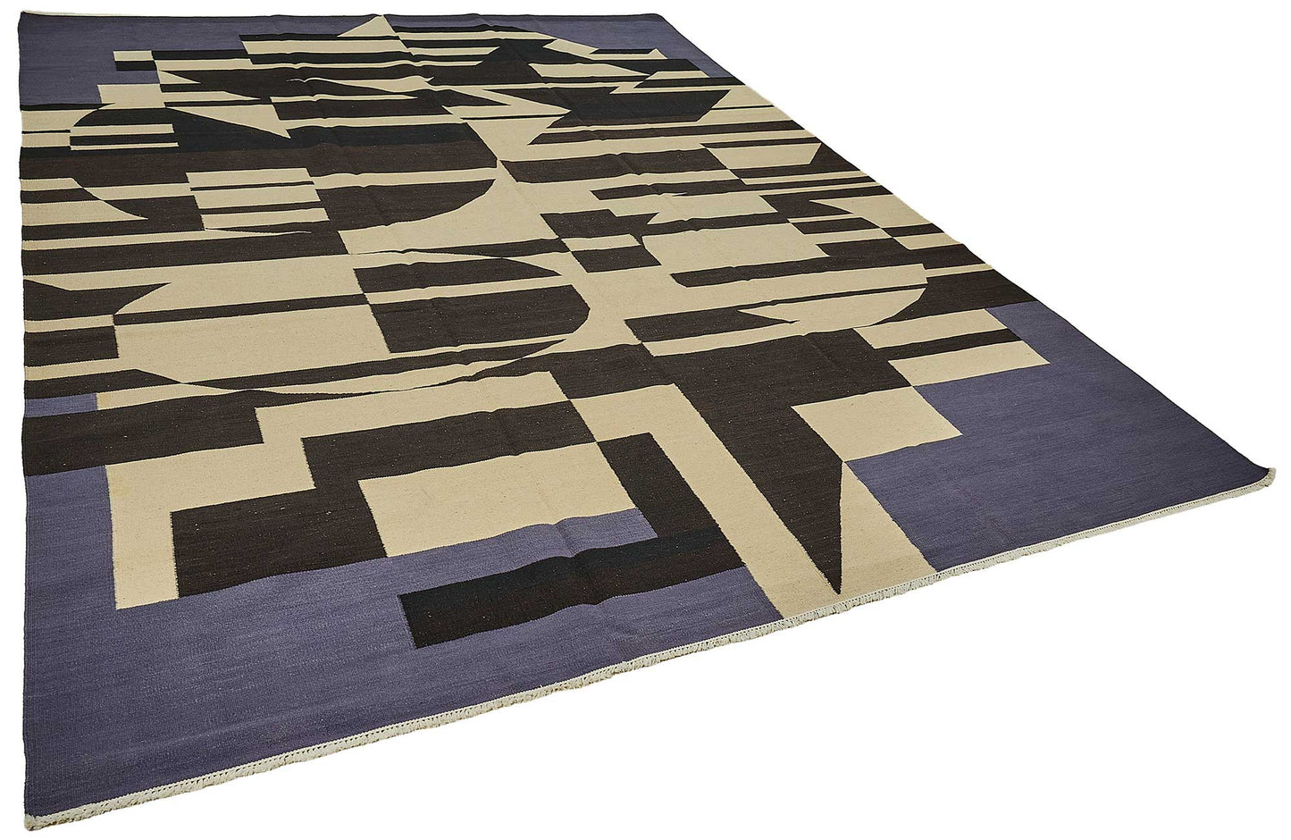 9x12 Contemporary Wool Kilim Rug - 51750