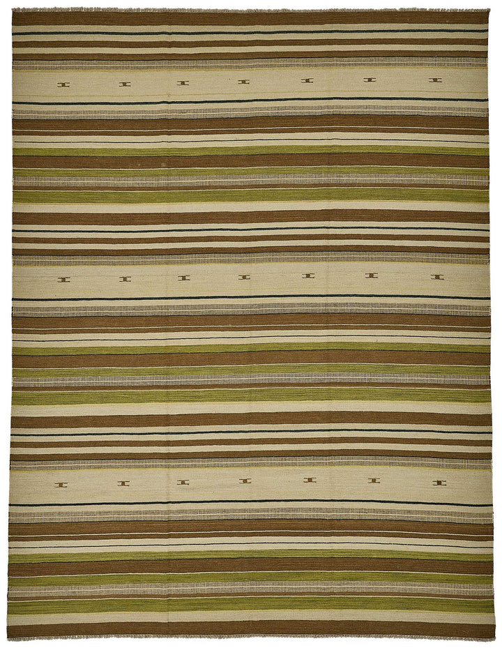 9x12 Contemporary Wool Kilim Rug - 51751