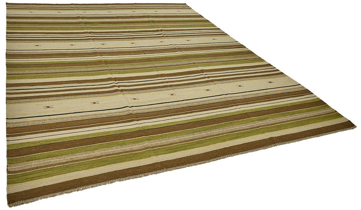 9x12 Contemporary Wool Kilim Rug - 51751