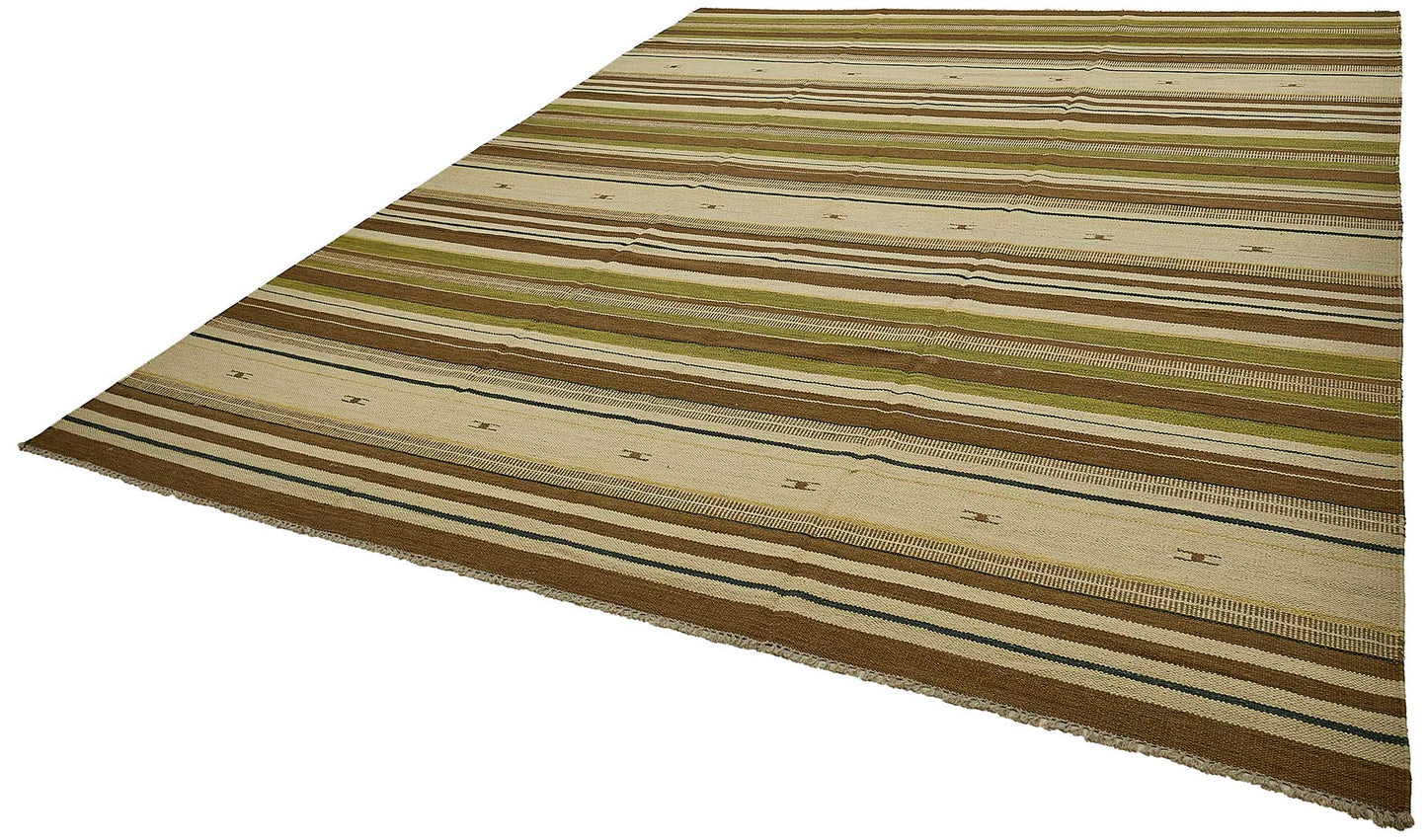 9x12 Contemporary Wool Kilim Rug - 51751