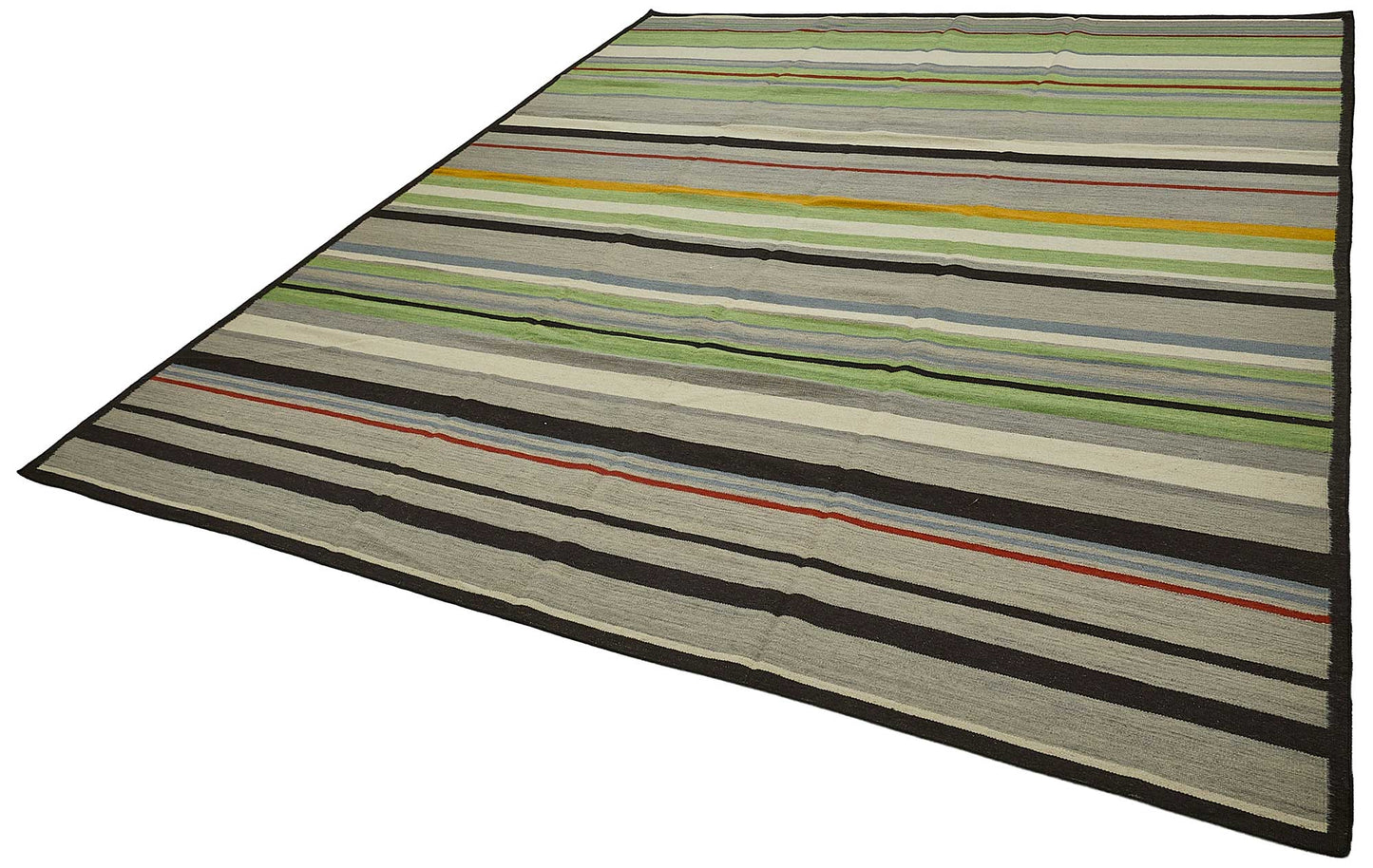 9x12 Contemporary Wool Kilim Rug - 51752