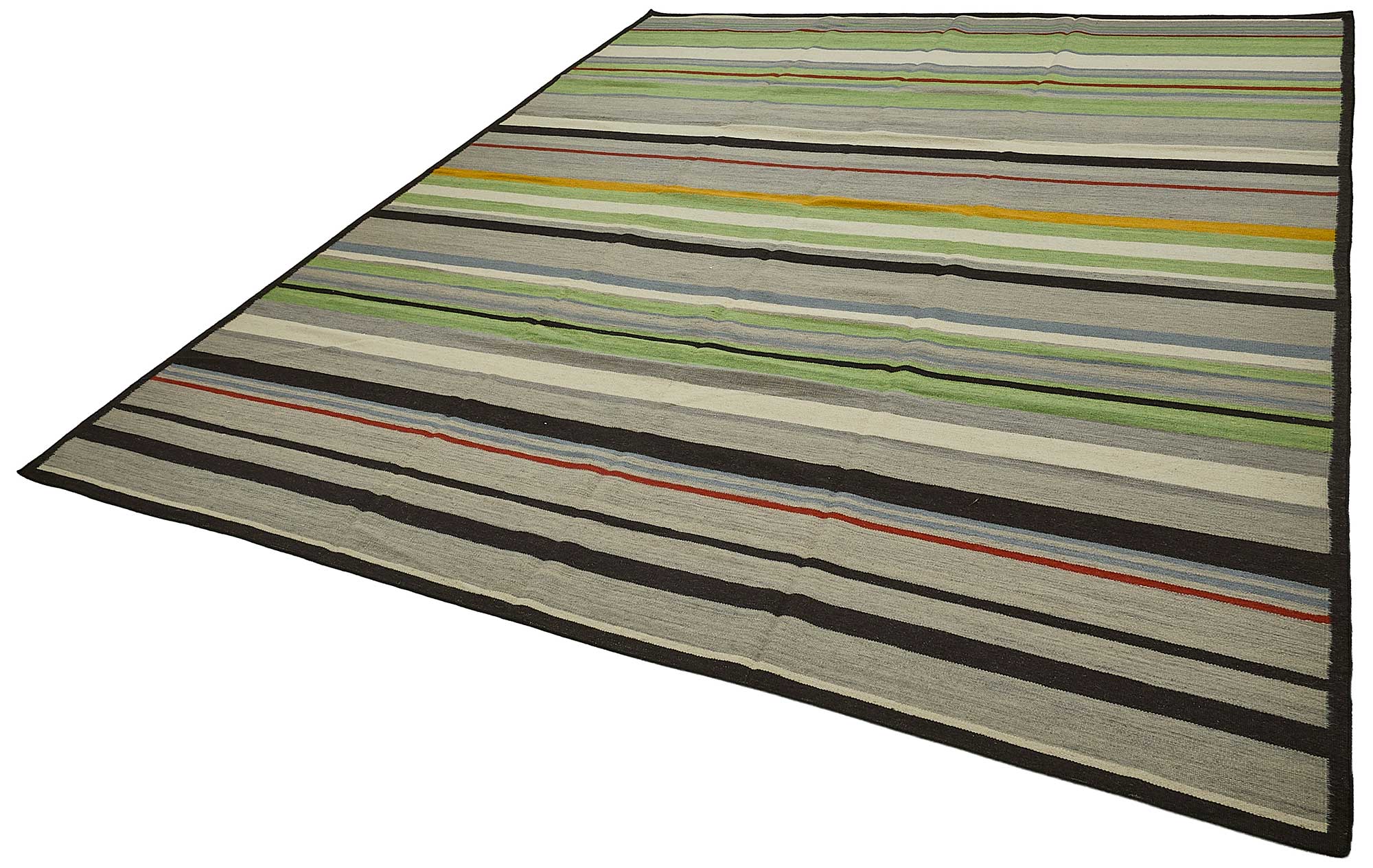 9x12 Contemporary Wool Kilim Rug - 51752