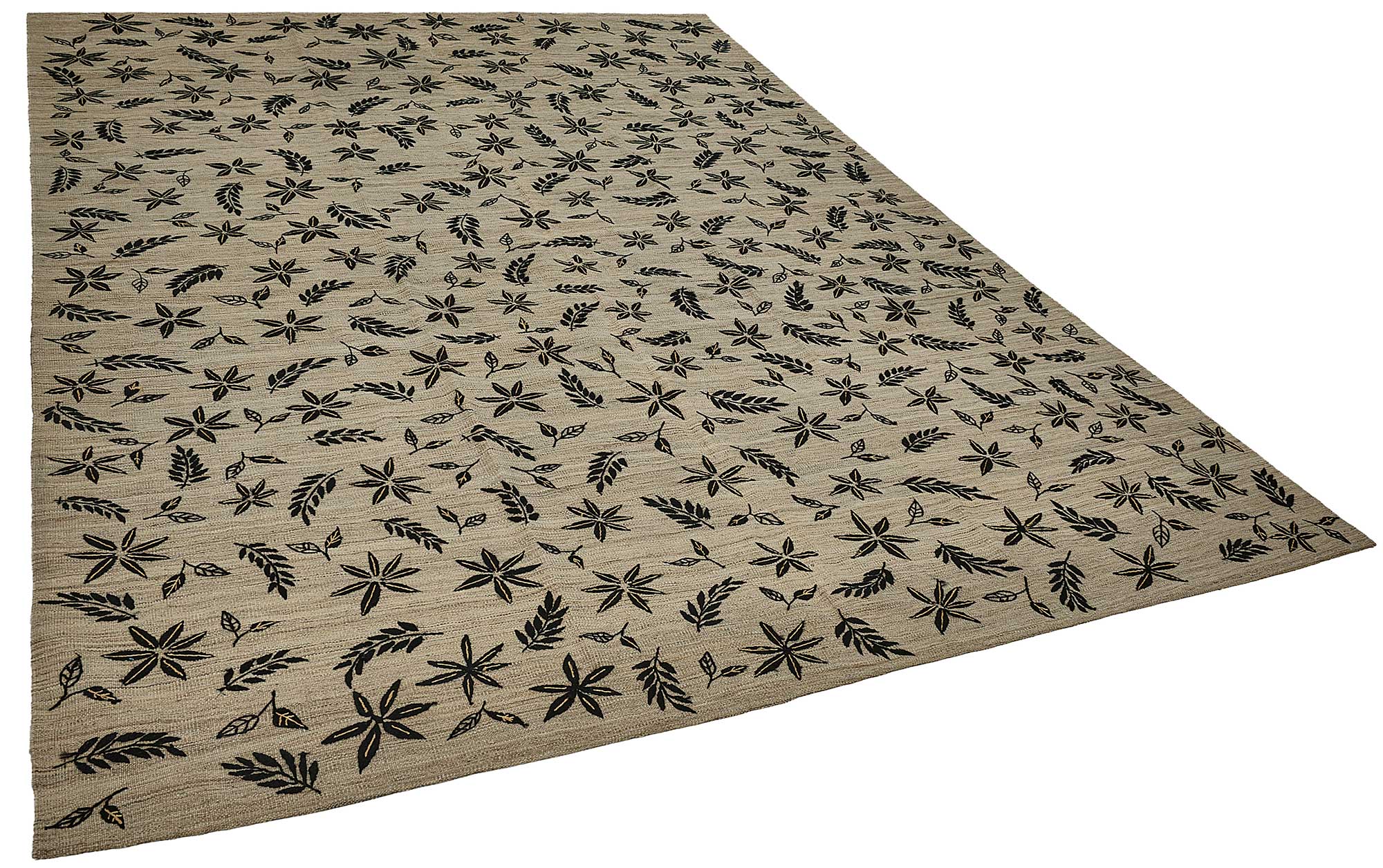 8x11 Contemporary Wool Kilim Rug - 51754