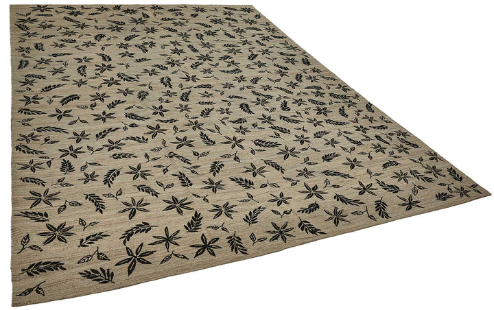 8x11 Contemporary Wool Kilim Rug - 51754