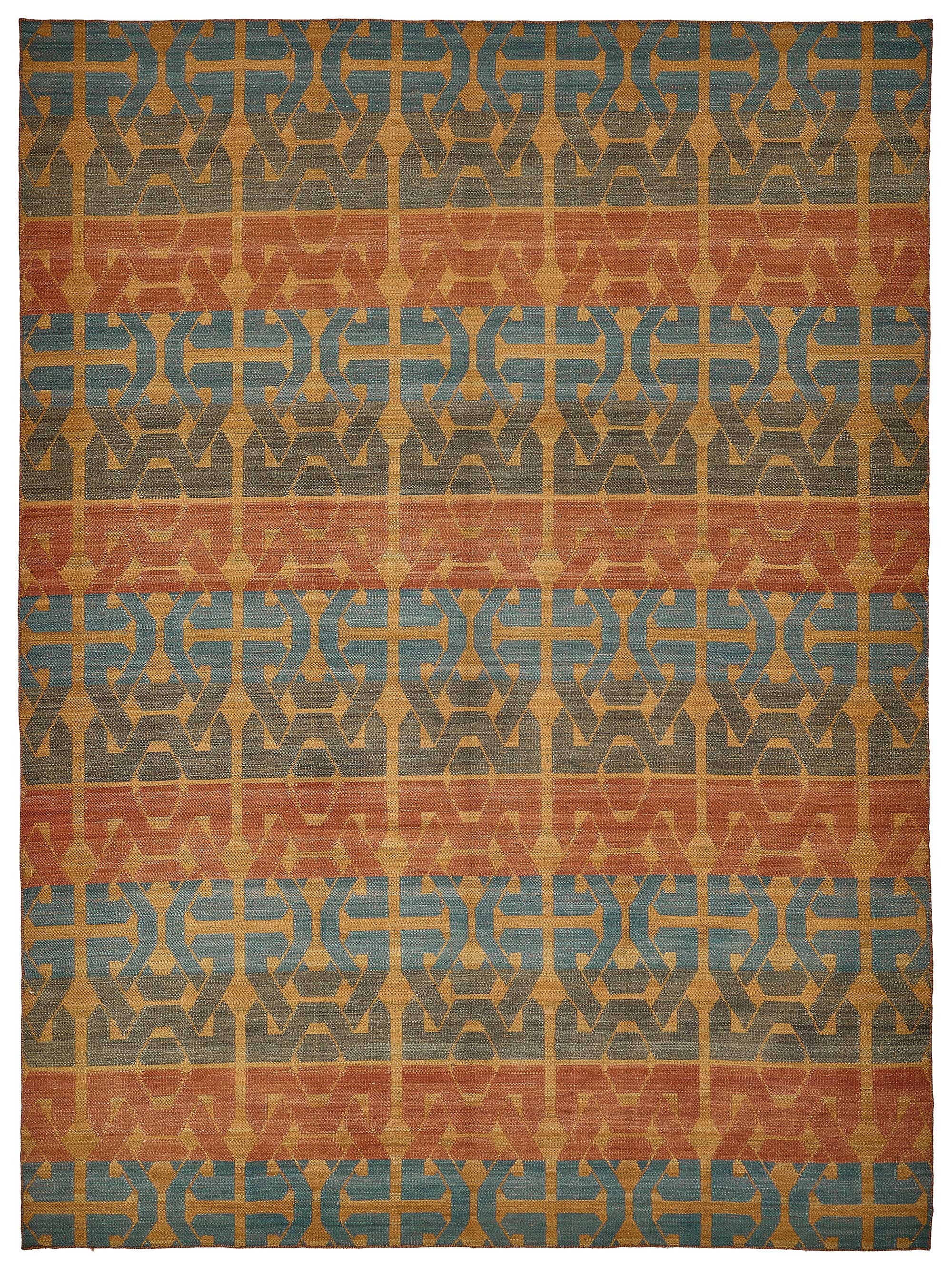 9x12 Contemporary Wool Kilim Rug - 51755