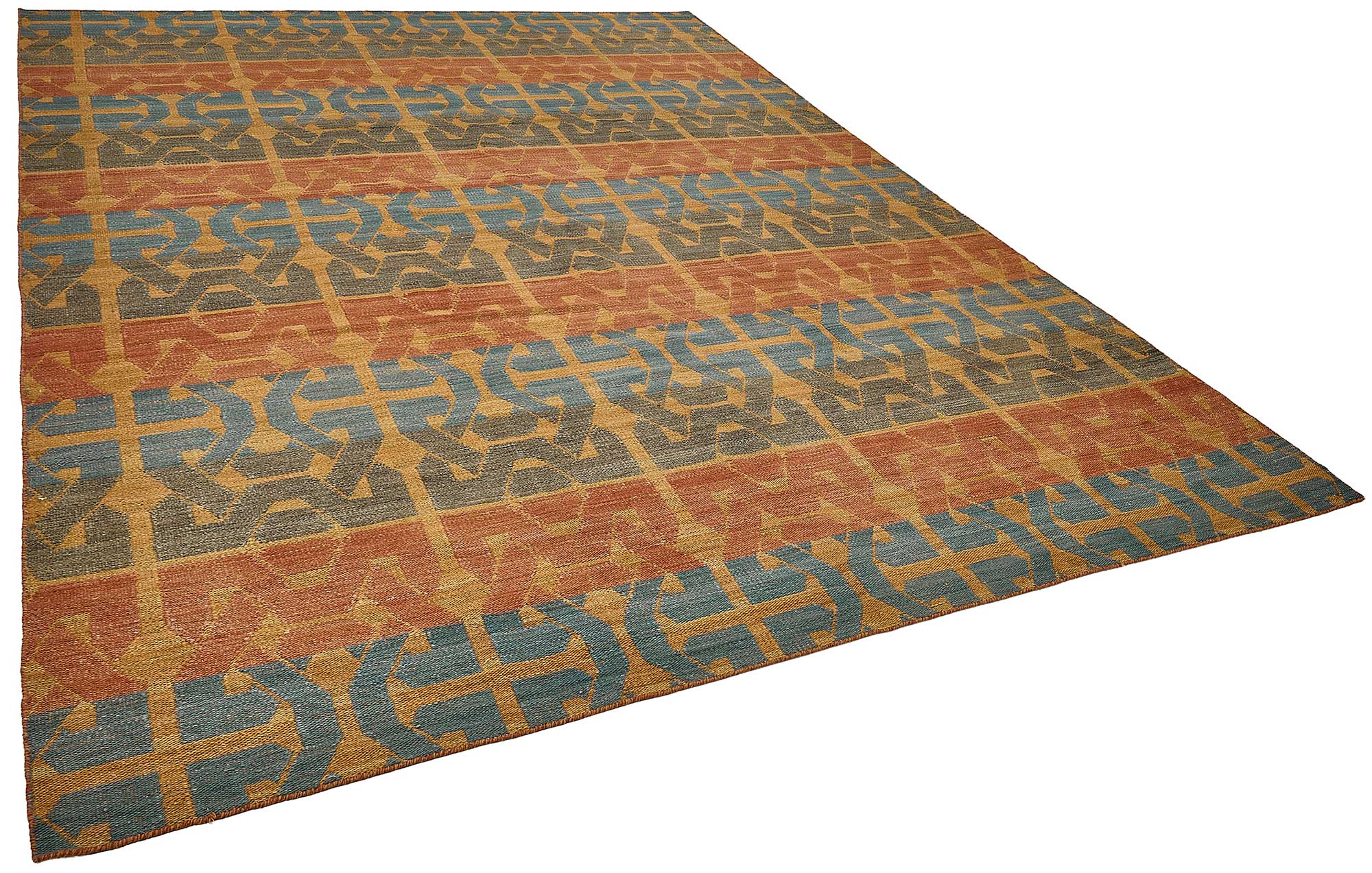 9x12 Contemporary Wool Kilim Rug - 51755