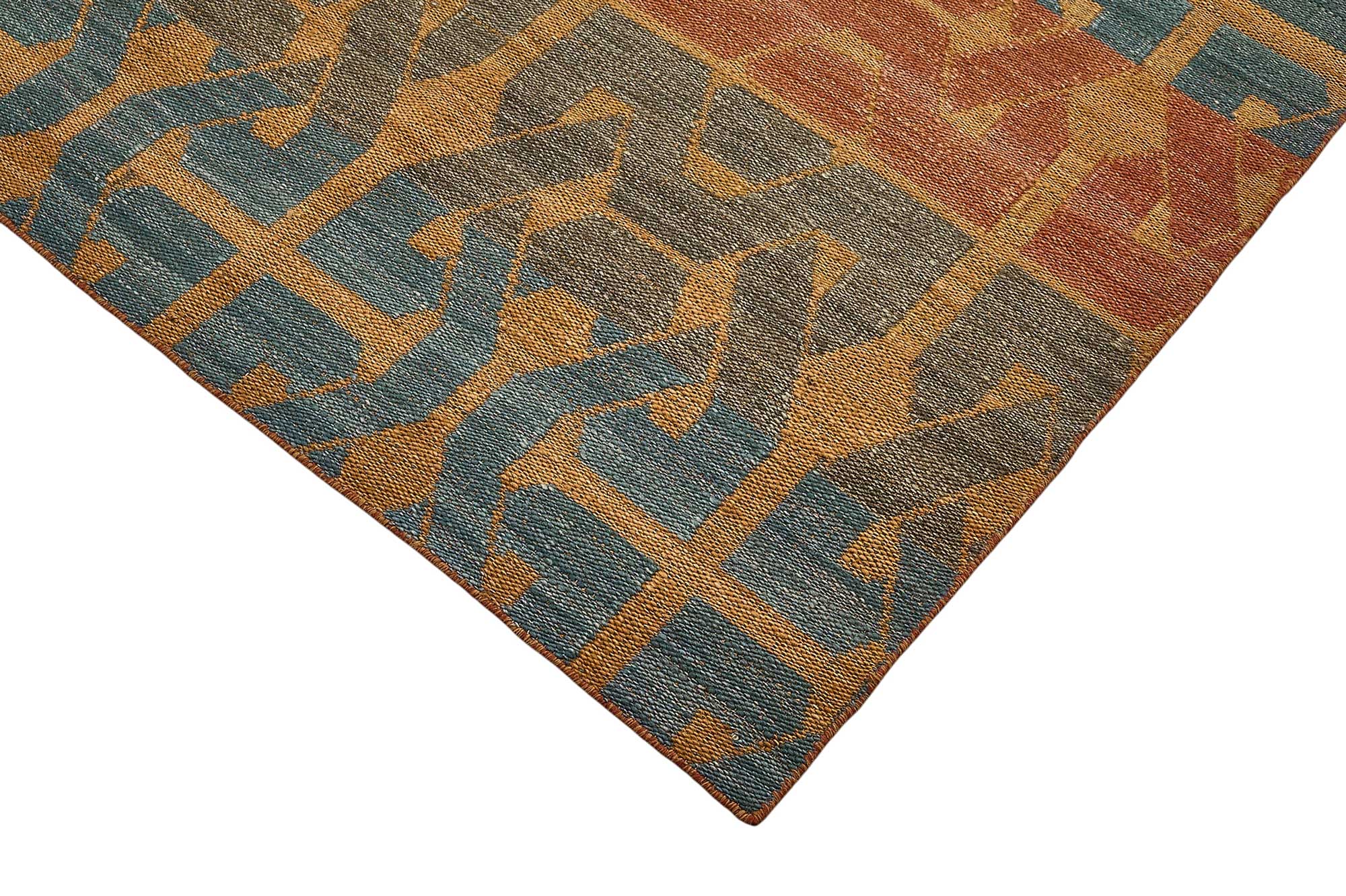 9x12 Contemporary Wool Kilim Rug - 51755