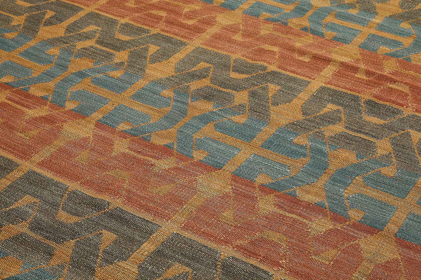9x12 Contemporary Wool Kilim Rug - 51755