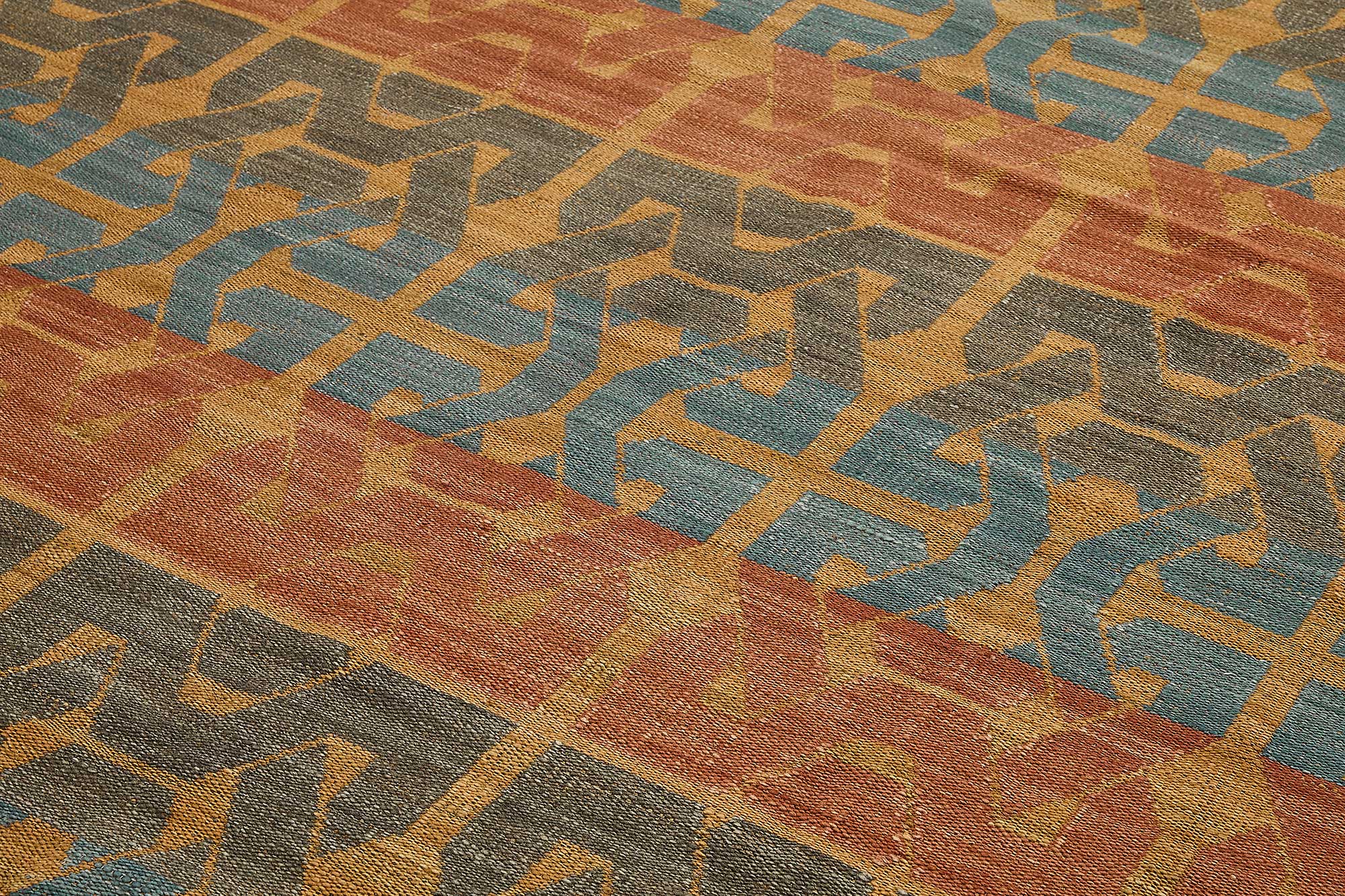 9x12 Contemporary Wool Kilim Rug - 51755
