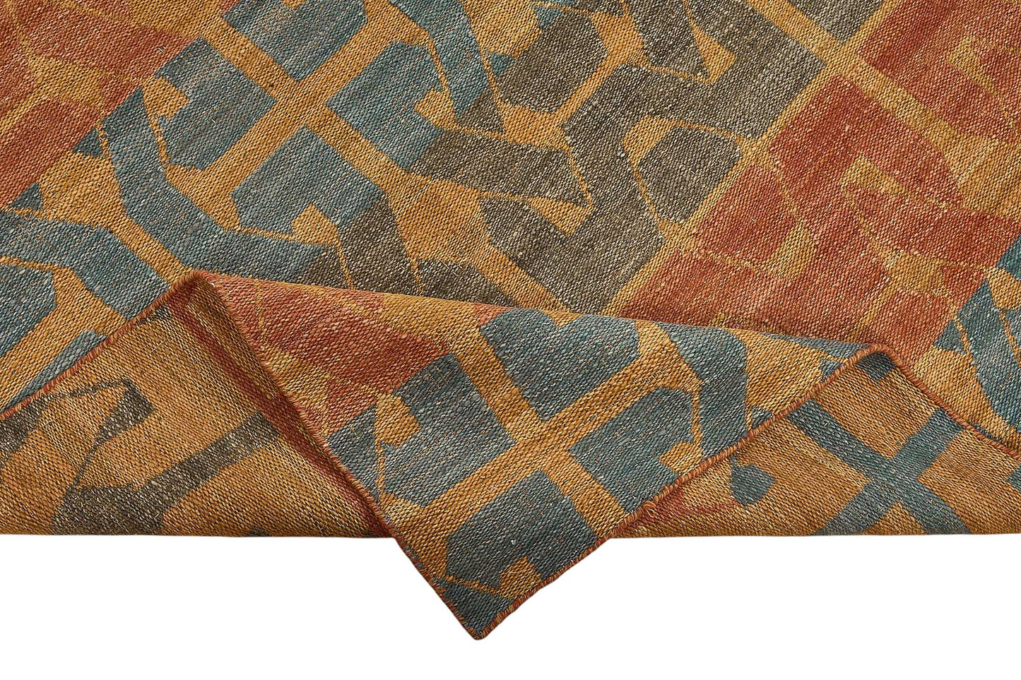 9x12 Contemporary Wool Kilim Rug - 51755