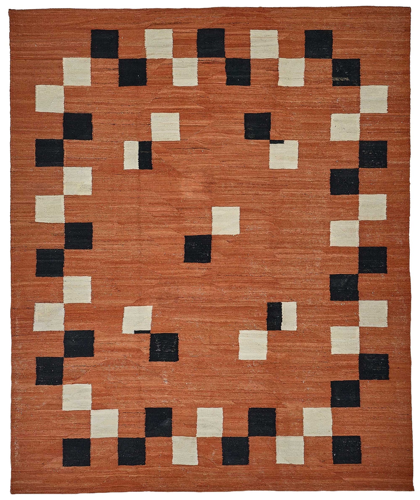 9x11 Contemporary Wool Kilim Rug - 51756