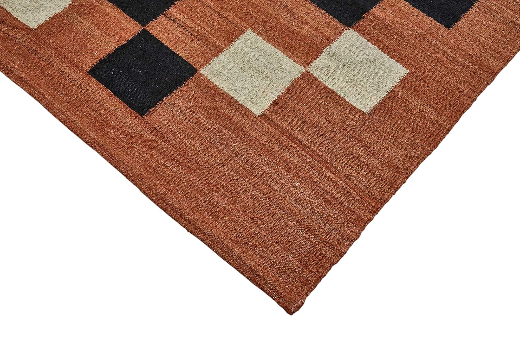 9x11 Contemporary Wool Kilim Rug - 51756