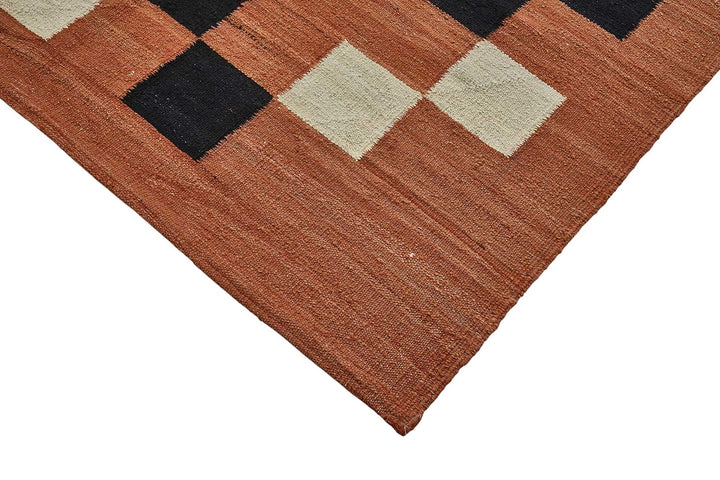 9x11 Contemporary Wool Kilim Rug - 51756