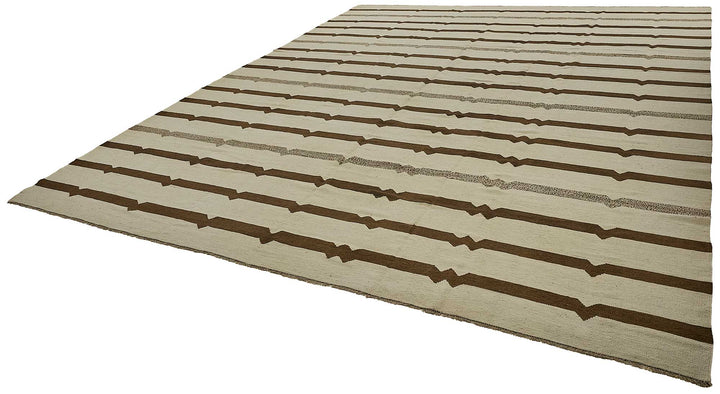 13x16 Contemporary Wool Kilim Rug - 51757