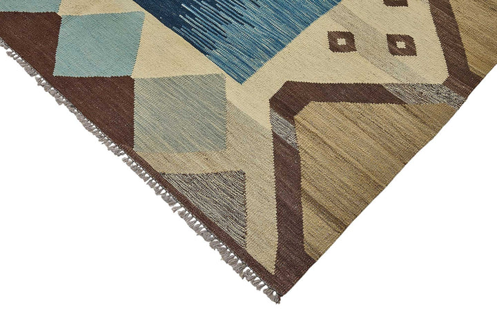 9x11 Contemporary Wool Kilim Rug - 51762