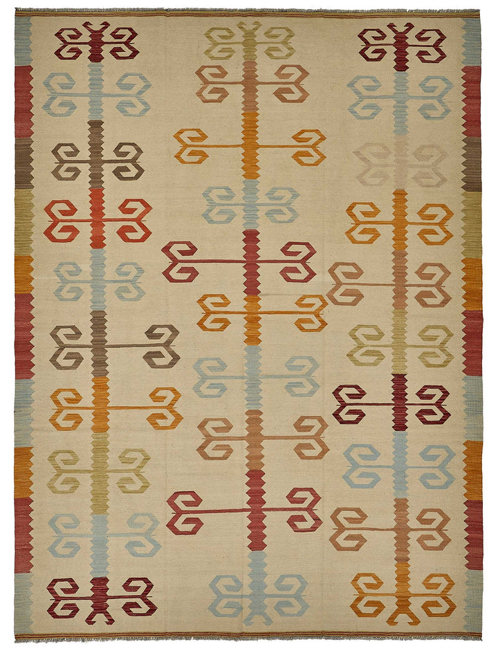 9x12 Contemporary Wool Kilim Rug - 51763