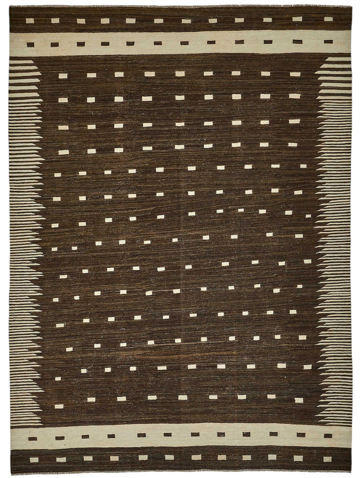 9x12 Contemporary Wool Kilim Rug - 51765