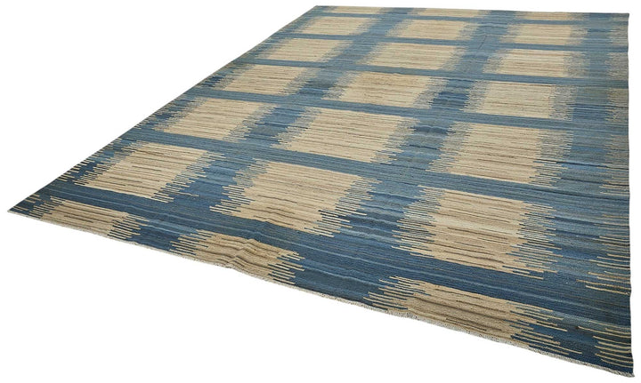 10x14 Contemporary Wool Kilim Rug - 51767