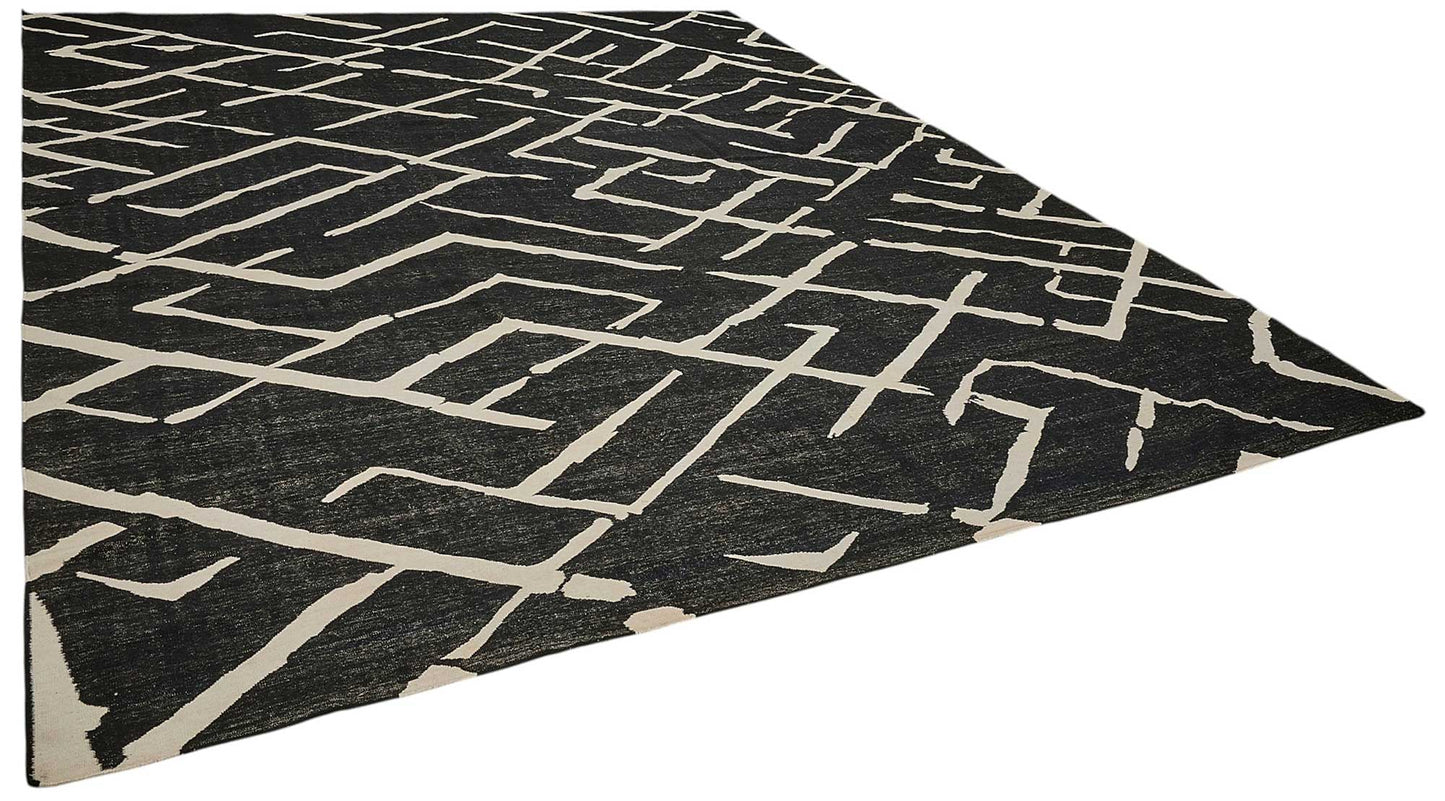11x14 Contemporary Wool Kilim Rug - 51768