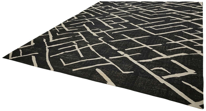 11x14 Contemporary Wool Kilim Rug - 51768