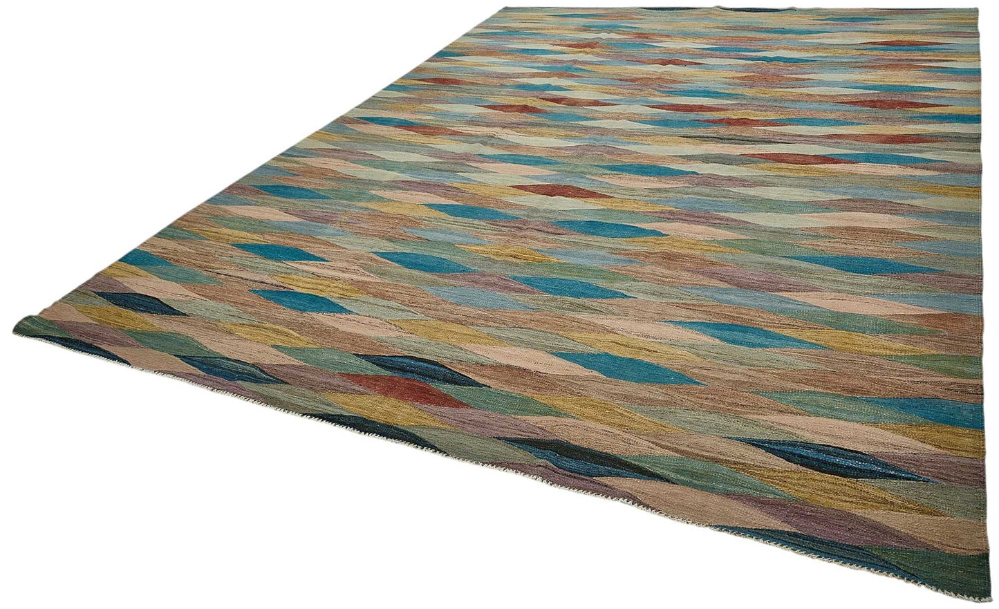 10x14 Contemporary Wool Kilim Rug - 51772