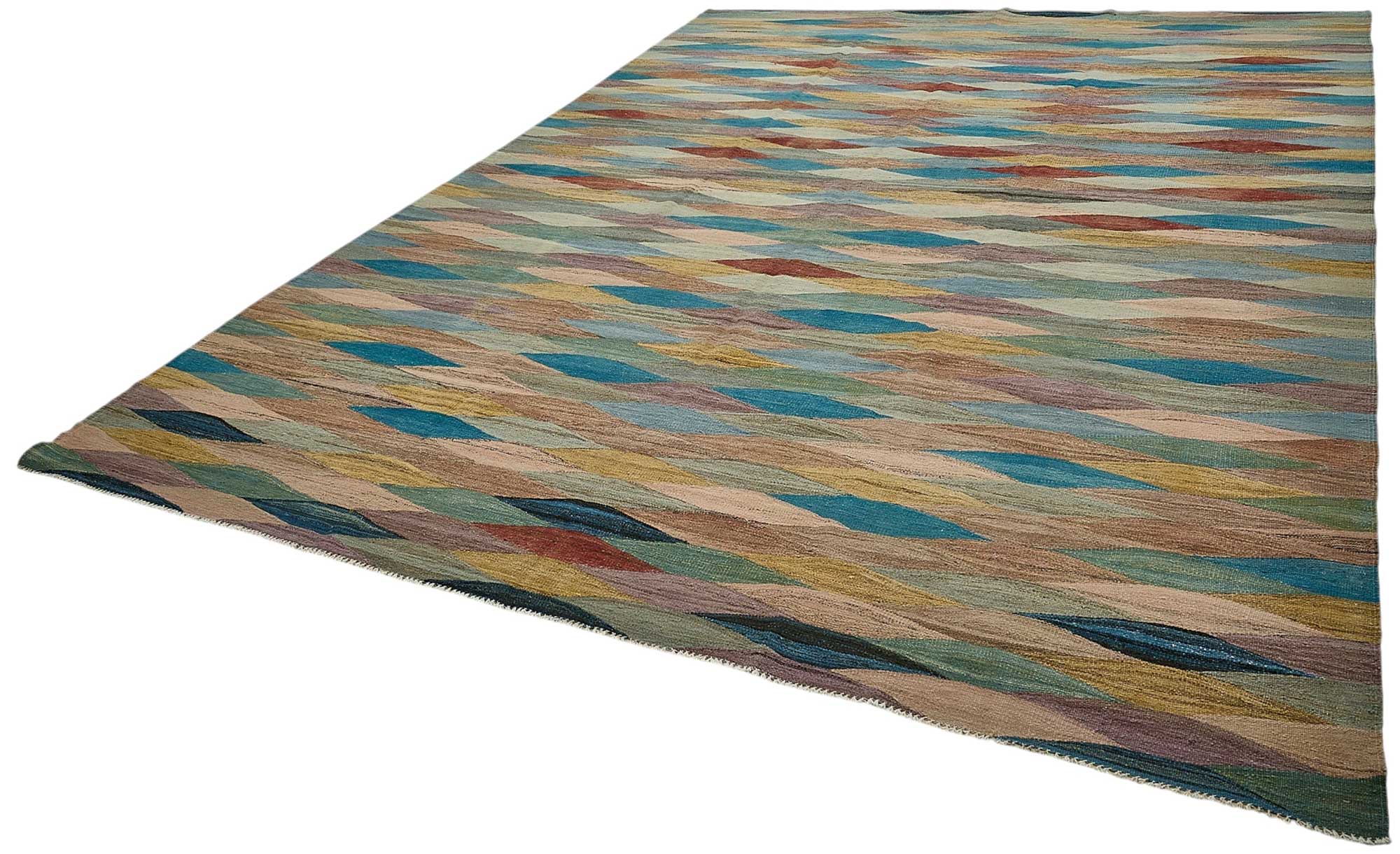 10x14 Contemporary Wool Kilim Rug - 51772