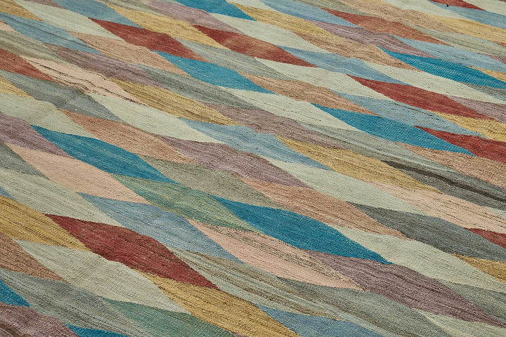 10x14 Contemporary Wool Kilim Rug - 51772