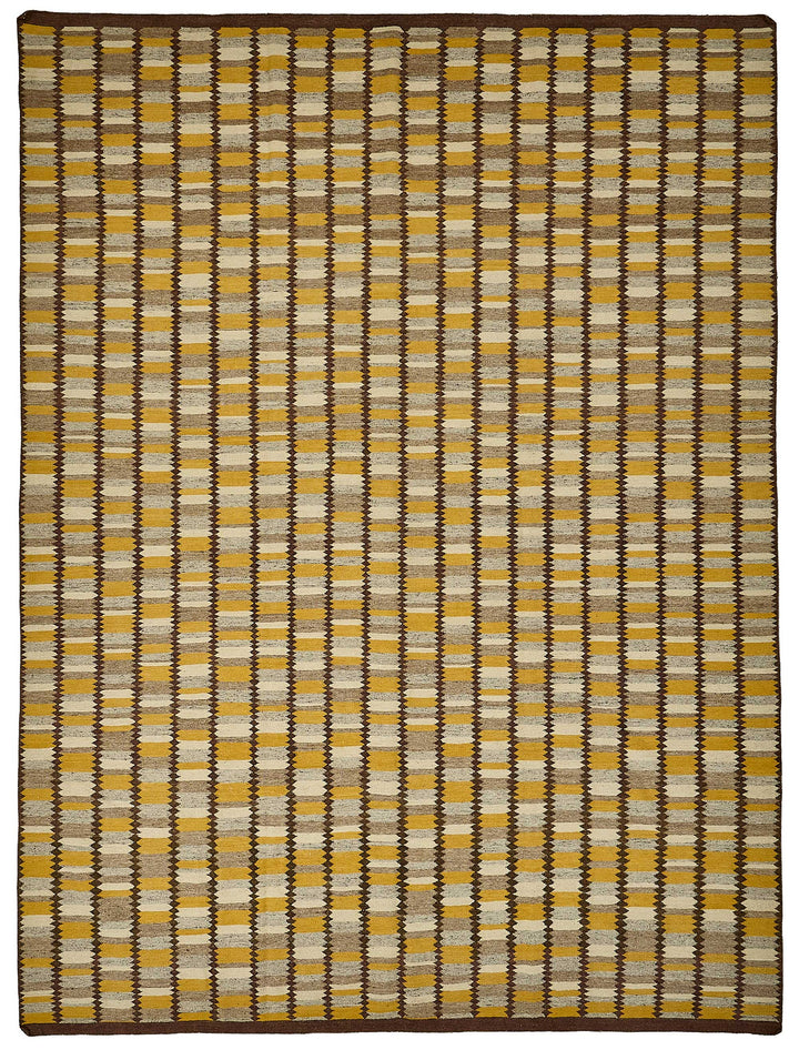 10x13 Yellow Contemporary Kilim Rug - 51775