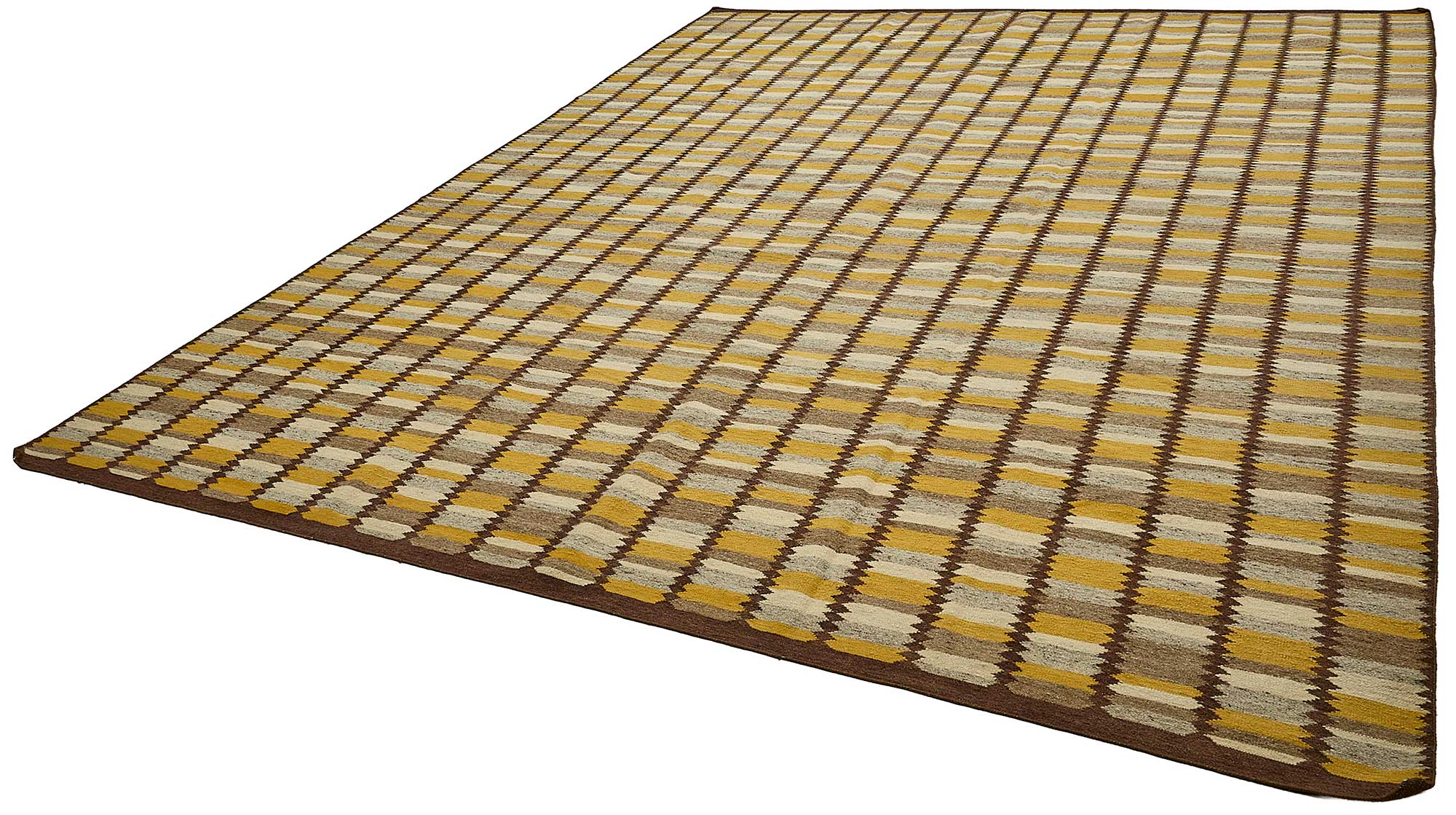 10x13 Yellow Contemporary Kilim Rug - 51775