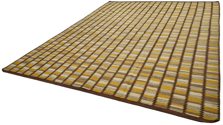 10x13 Yellow Contemporary Kilim Rug - 51775