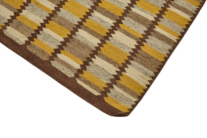 10x13 Yellow Contemporary Kilim Rug - 51775