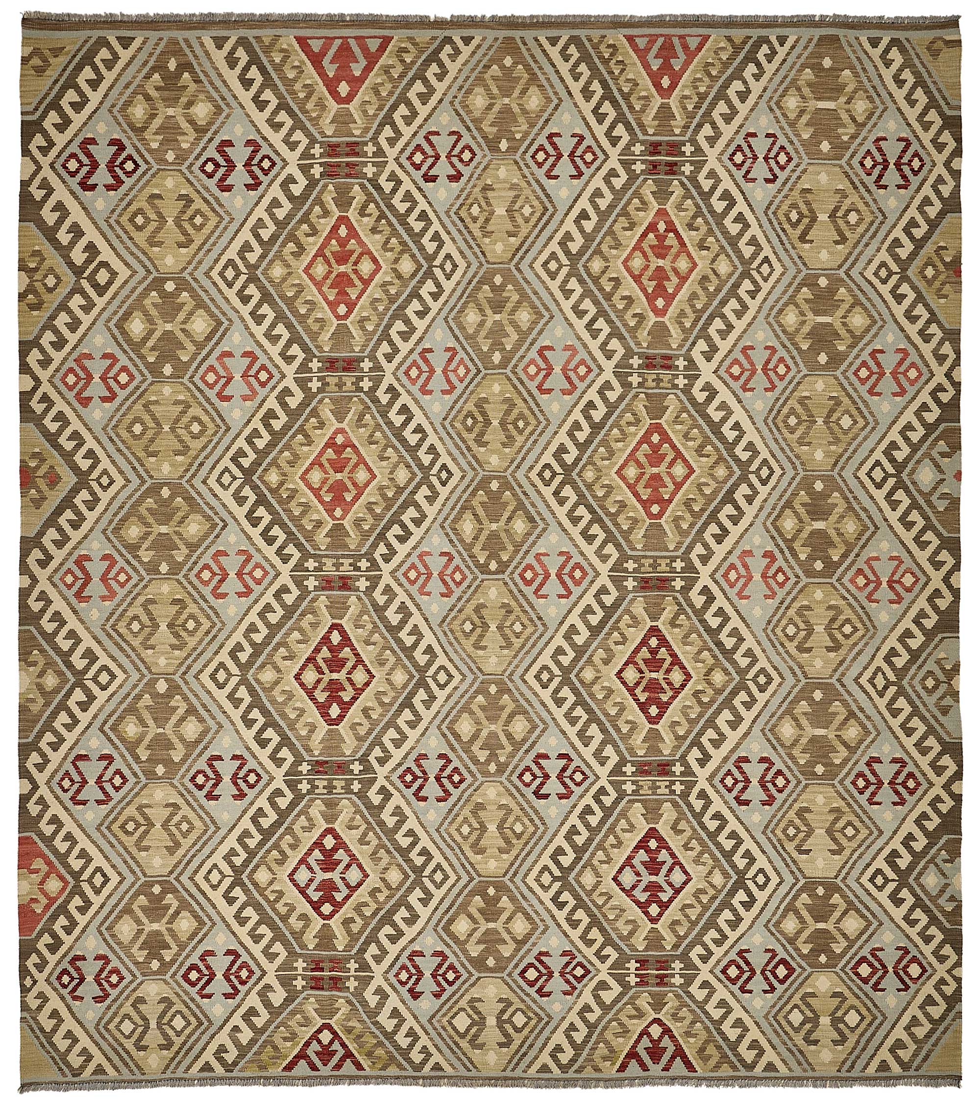 11x12 Contemporary Wool Kilim Rug - 51776