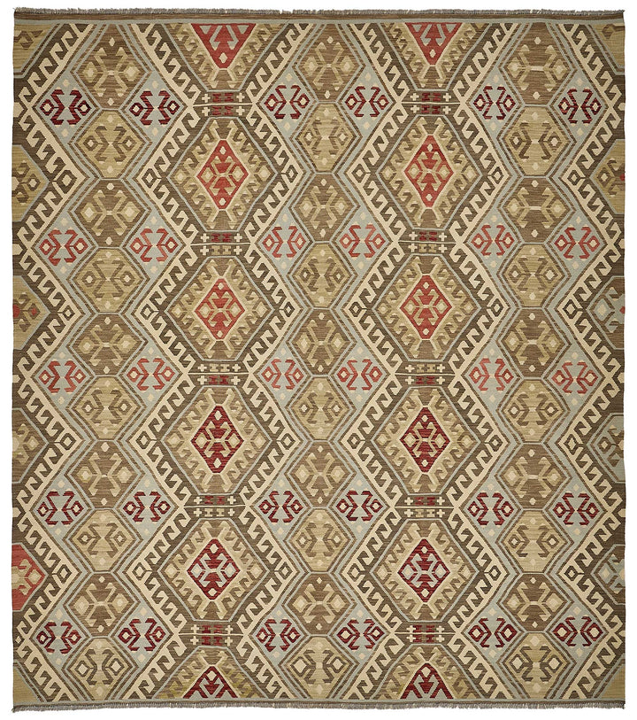 11x12 Contemporary Wool Kilim Rug - 51776