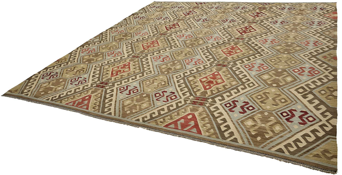 11x12 Contemporary Wool Kilim Rug - 51776