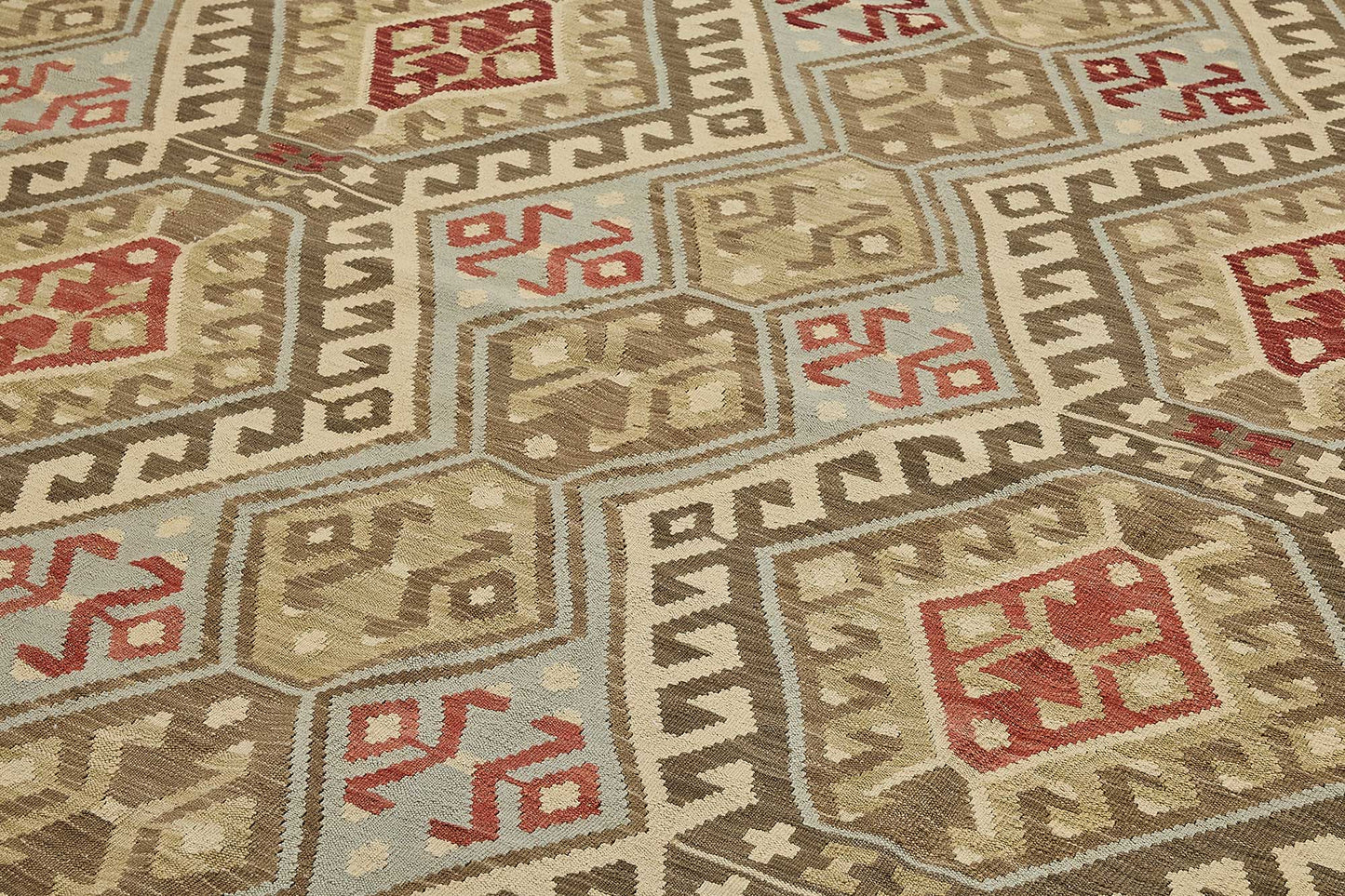 11x12 Contemporary Wool Kilim Rug - 51776