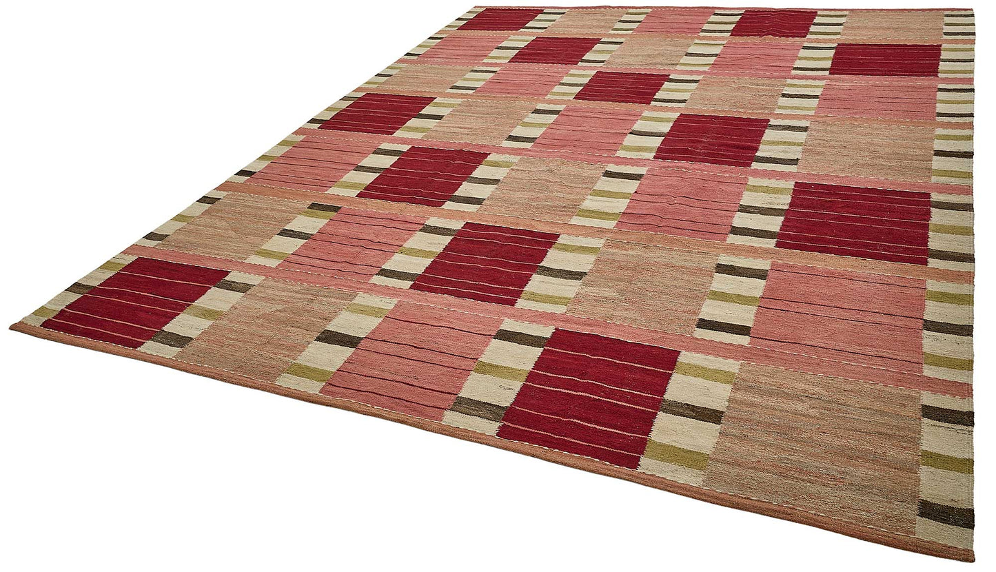 9x12 Contemporary Wool Kilim Rug - 51777