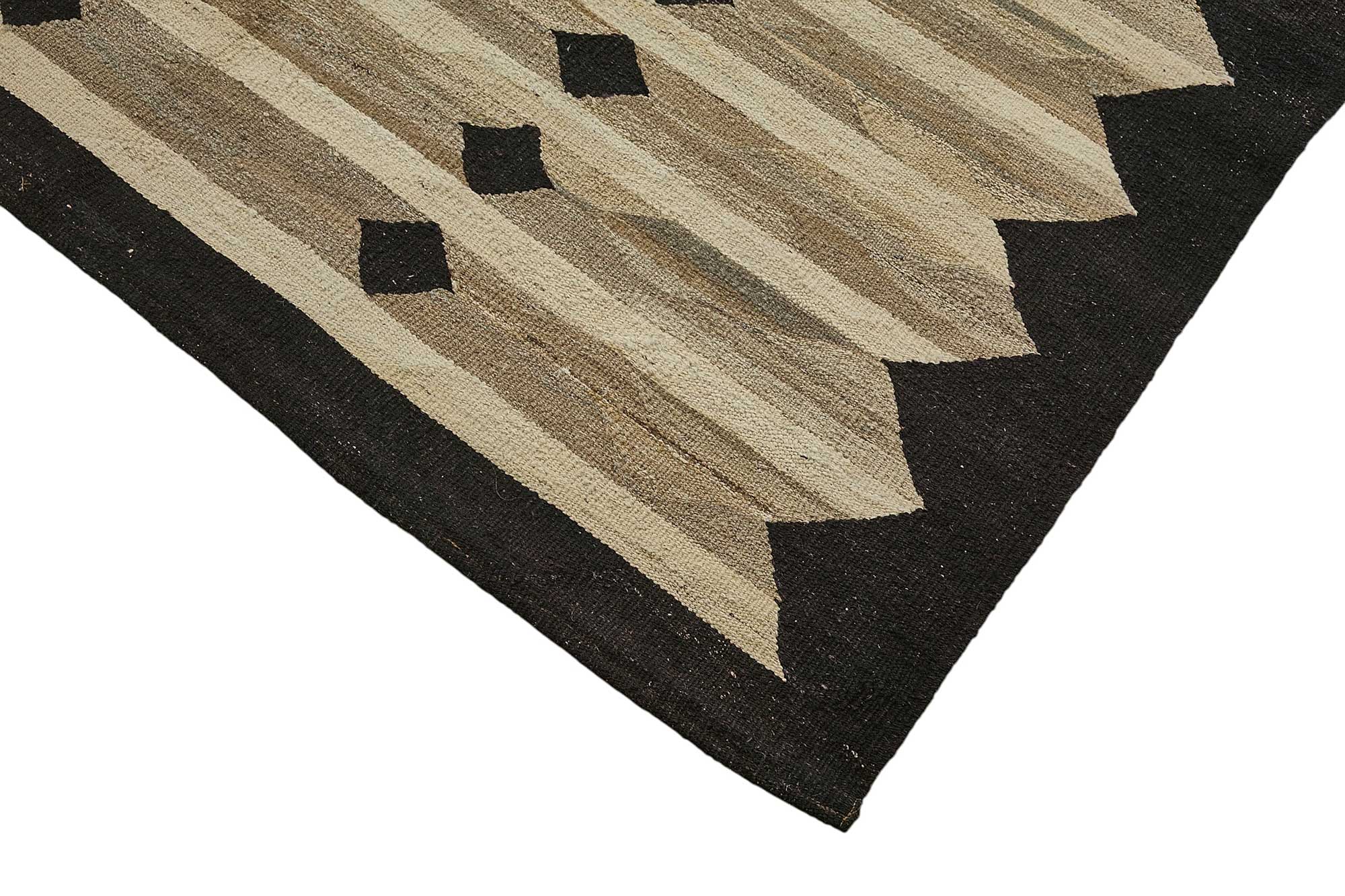 9x11 Contemporary Wool Kilim Rug - 51778