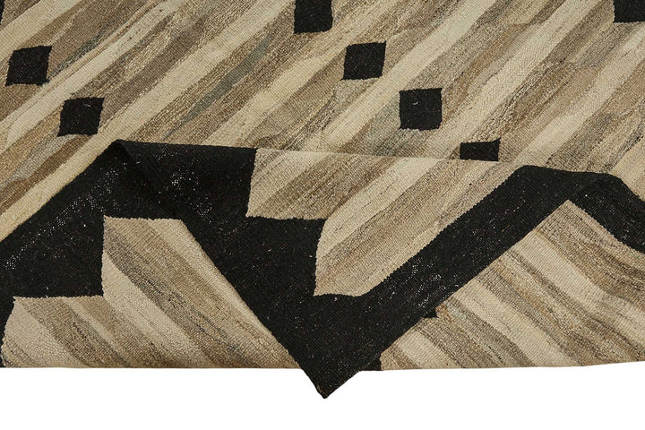 9x11 Contemporary Wool Kilim Rug - 51778