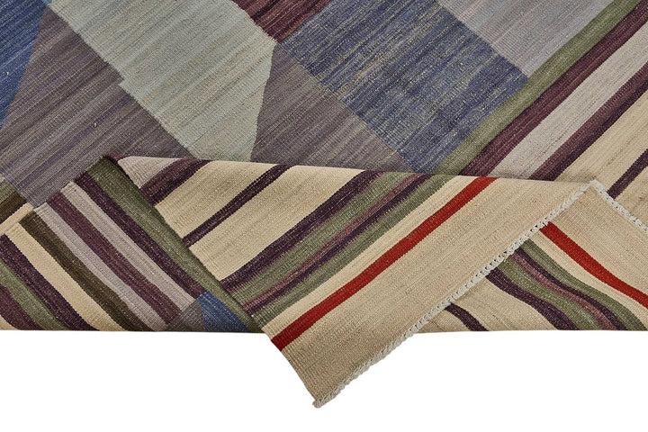 9x12 Contemporary Wool Kilim Rug - 51779