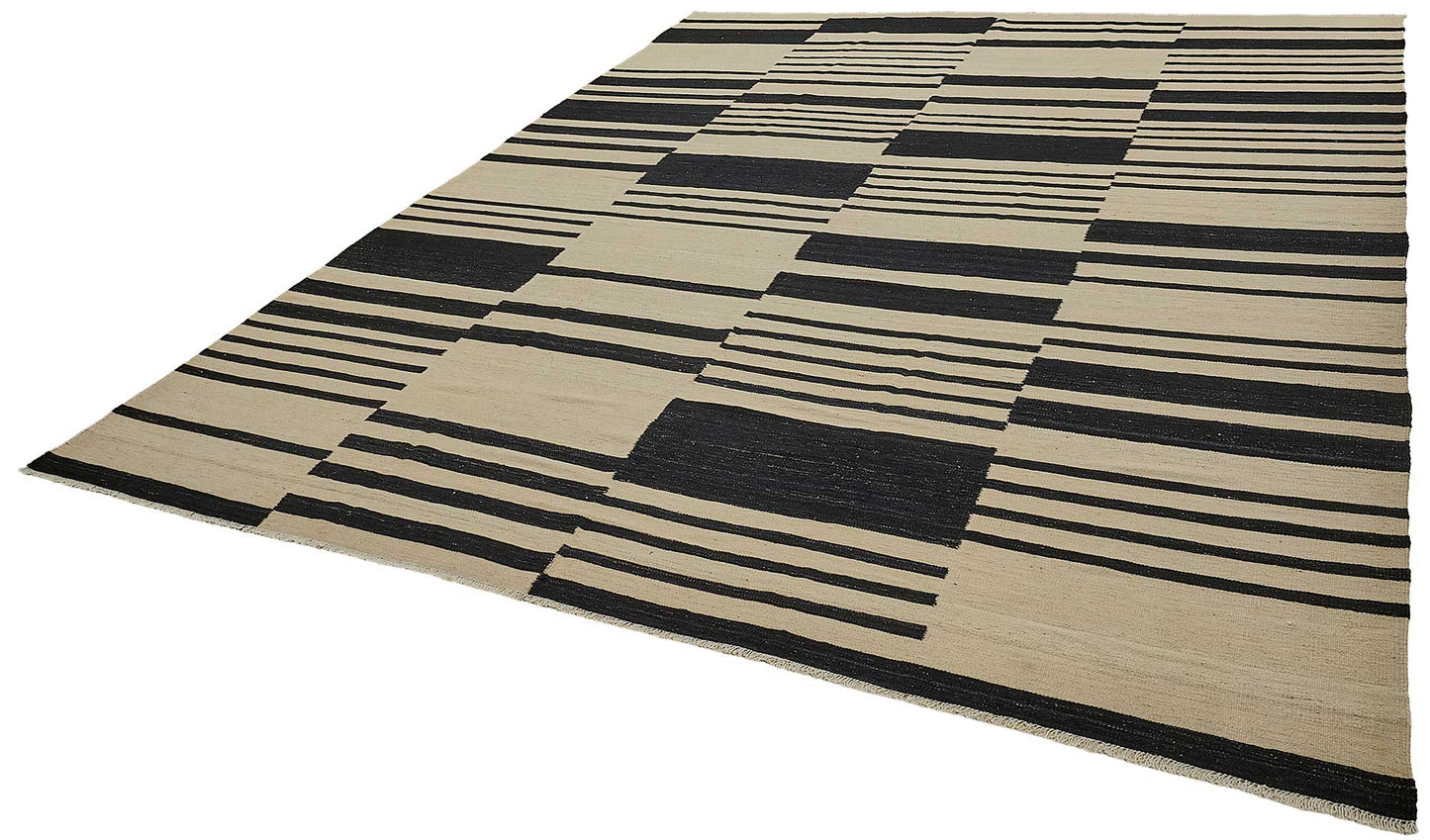 9x12 Contemporary Wool Kilim Rug - 51780