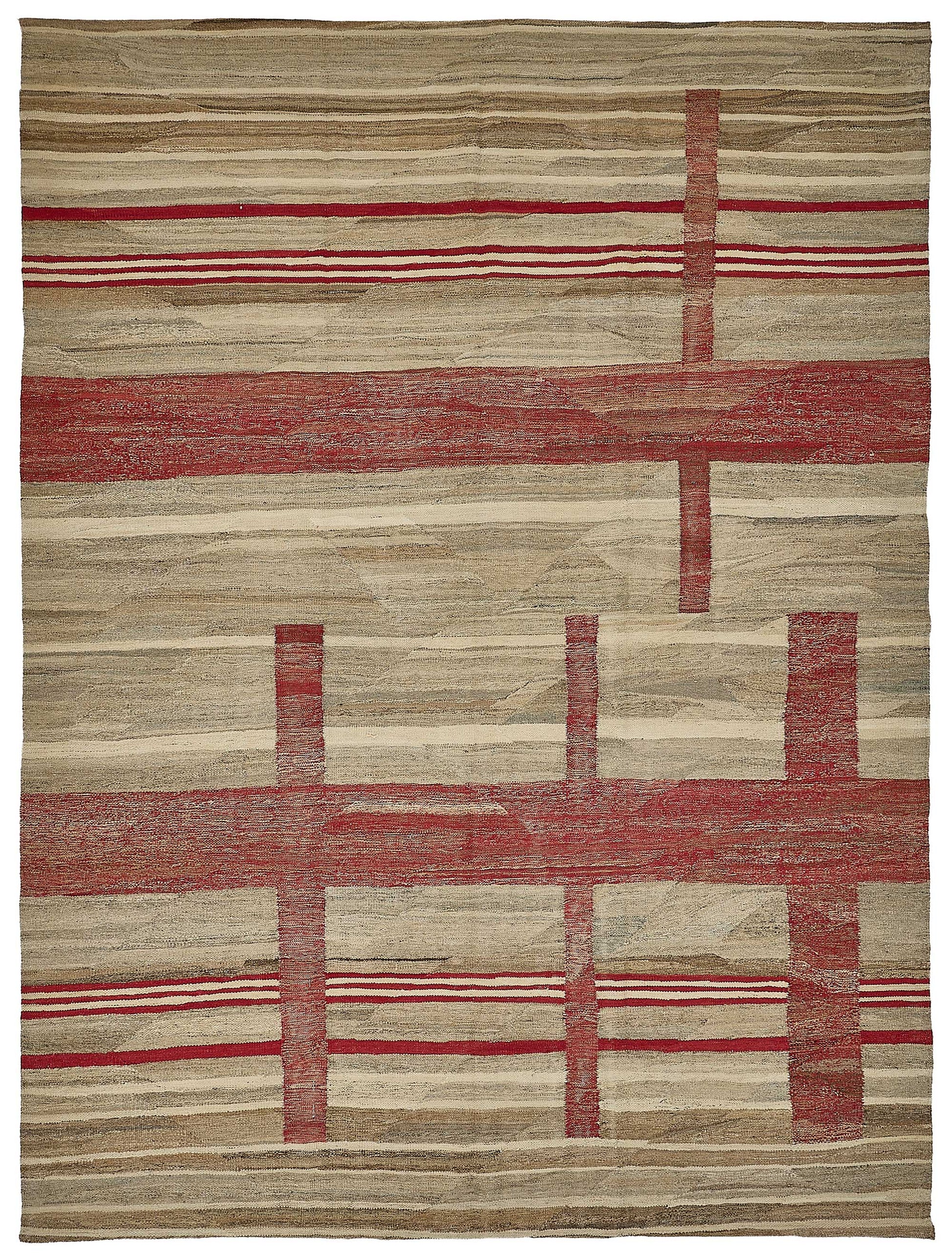 8x11 Contemporary Wool Kilim Rug - 51782