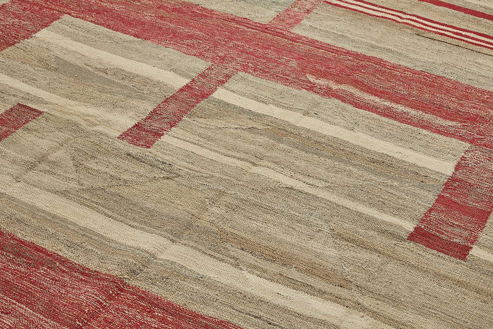 8x11 Contemporary Wool Kilim Rug - 51782