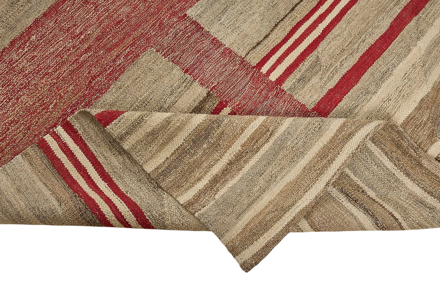 8x11 Contemporary Wool Kilim Rug - 51782