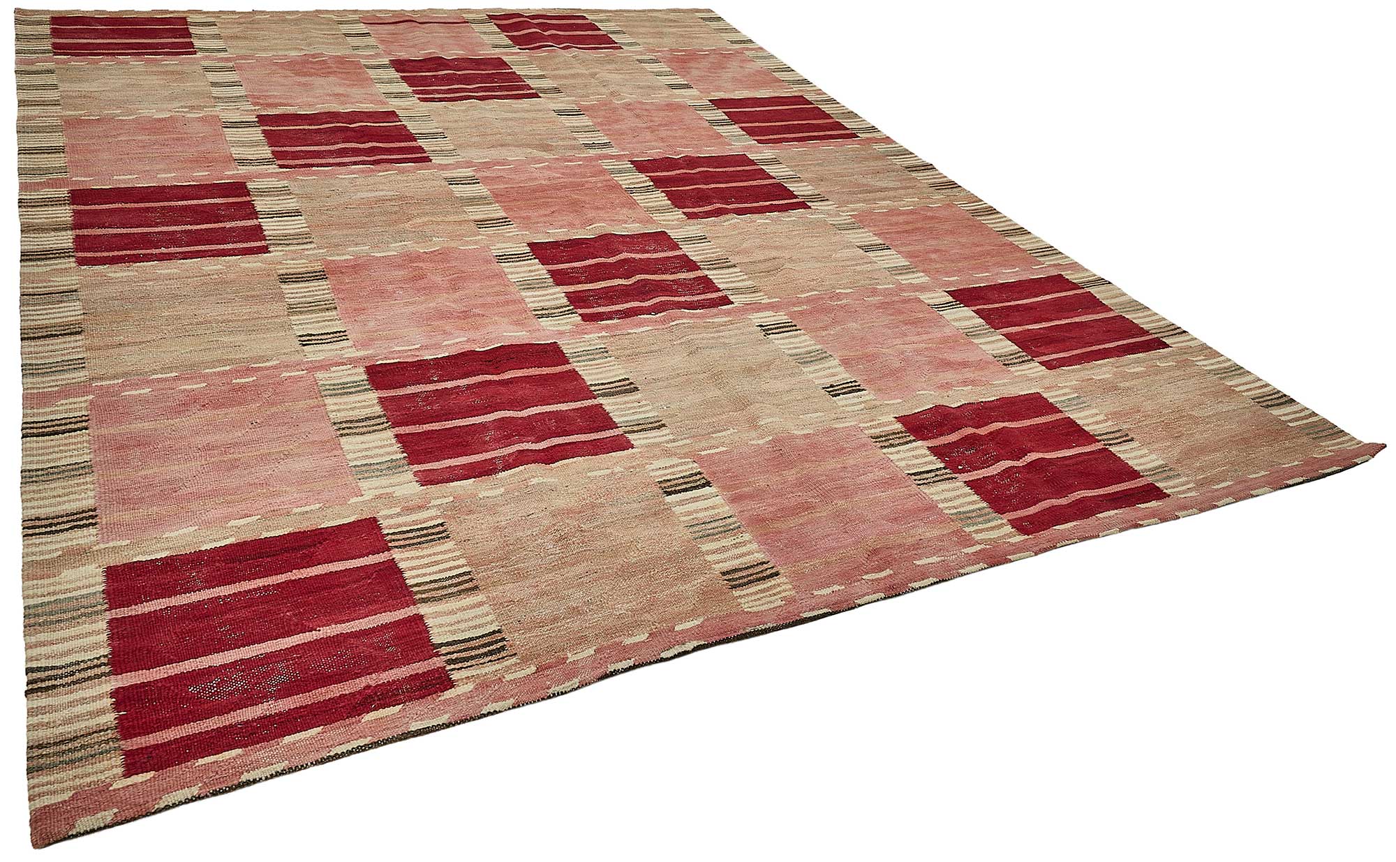 9x12 Contemporary Wool Kilim Rug - 51783