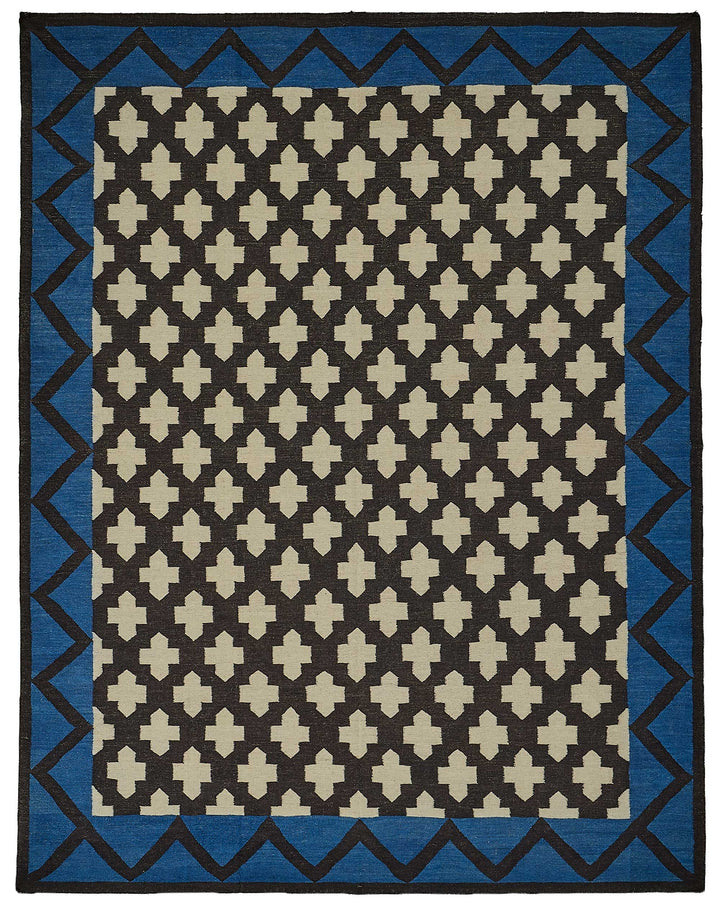 9x12 Contemporary Wool Kilim Rug - 51784